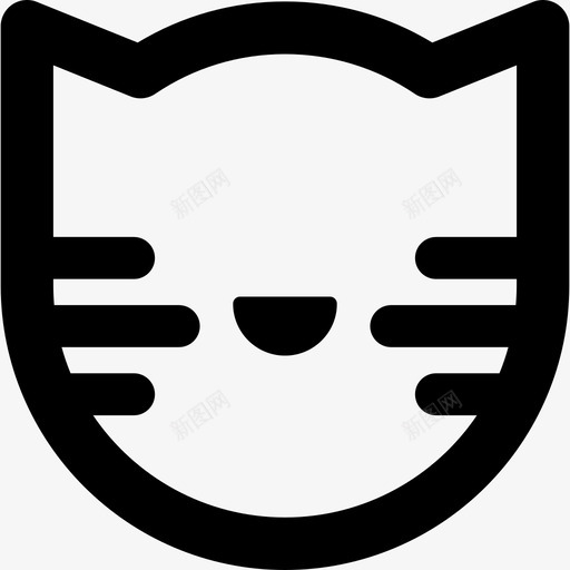 猫最小宠物店直系图标svg_新图网 https://ixintu.com 最小宠物店 猫 直系