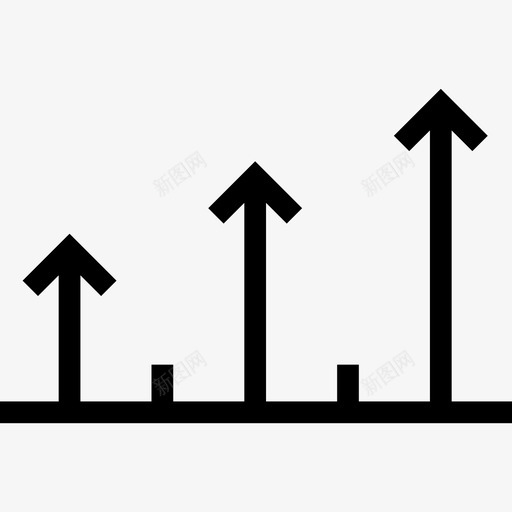 成长中的市场箭头商业研究图标svg_新图网 https://ixintu.com 商业研究 成长中的市场 箭头