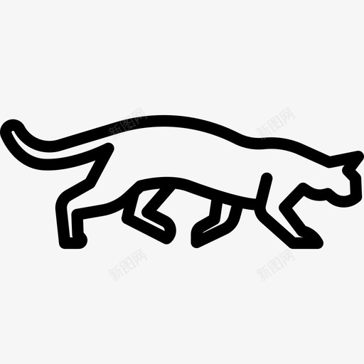 亚舍拉猫动物猫的身体图标svg_新图网 https://ixintu.com 亚舍拉猫 动物 猫的身体