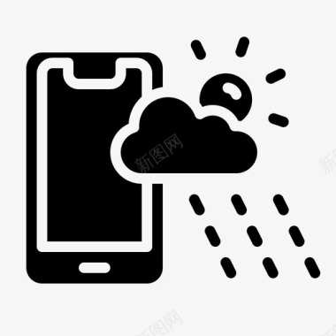 天气应用程序手机图标图标