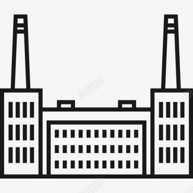 工厂建筑物城市家具图标图标
