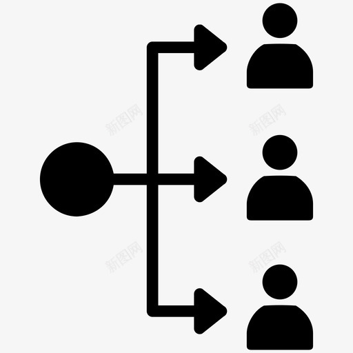 分配划分组织图标svg_新图网 https://ixintu.com 人员 分配 划分 组织 结构