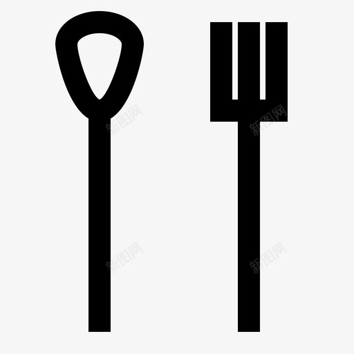 采购产品匙和叉匙和叉吃图标svg_新图网 https://ixintu.com 匙和叉 厨房 厨房设备 吃 采购产品匙和叉 银器