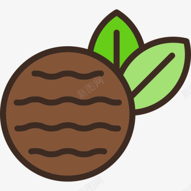 薄荷饼线性糖果和糖果线性颜色图标图标