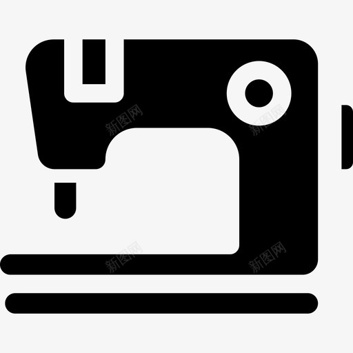 缝纫机填充针线和缝纫机图标svg_新图网 https://ixintu.com 填充针线和缝纫机 缝纫机