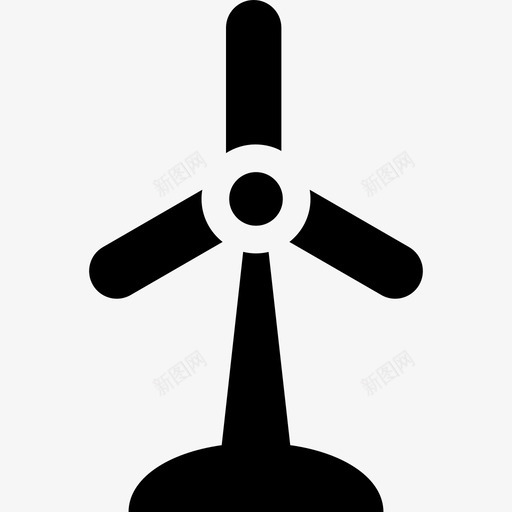 风力发电厂图标svg_新图网 https://ixintu.com 风力发电厂