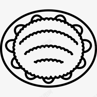 松子玉米食品中餐图标图标