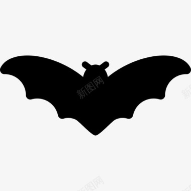 蝙蝠动物万圣节派对图标图标