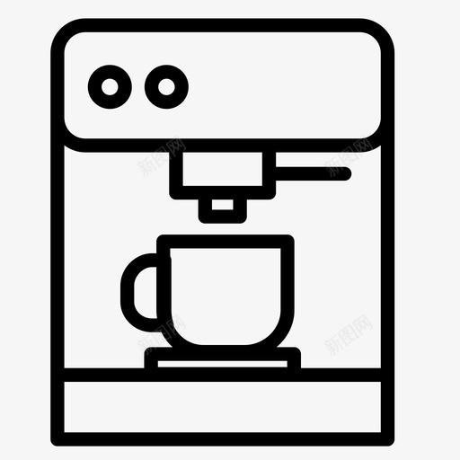 咖啡机电器酿酒机图标svg_新图网 https://ixintu.com 咖啡机 电器 酿酒机