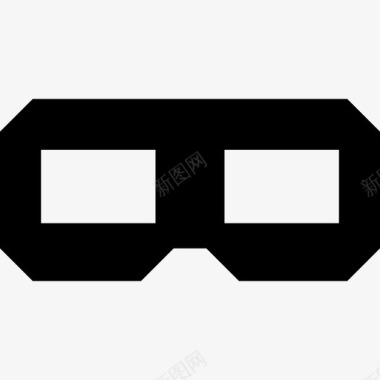 3D眼镜技术移动用户界面图标图标