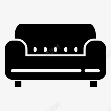 沙发长凳椅子图标图标
