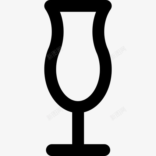 郁金香杯酒吧玻璃杯和瓶子直线型图标svg_新图网 https://ixintu.com 直线型 郁金香杯 酒吧玻璃杯和瓶子
