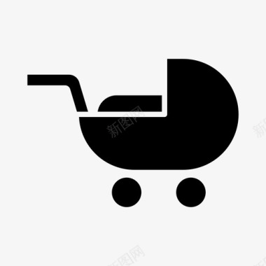 婴儿车图标物体图标