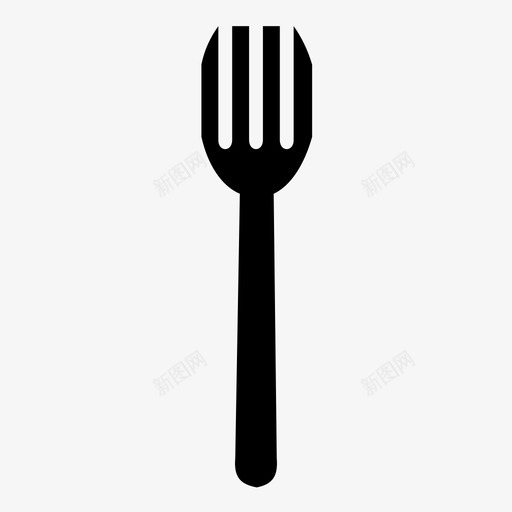 叉子自助餐厅食品图标svg_新图网 https://ixintu.com 厨房用具 叉子 自助餐厅 食品 餐厅