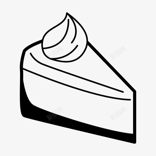 奶油派蛋糕甜点图标svg_新图网 https://ixintu.com 奶油派 点心 甜点 蛋糕