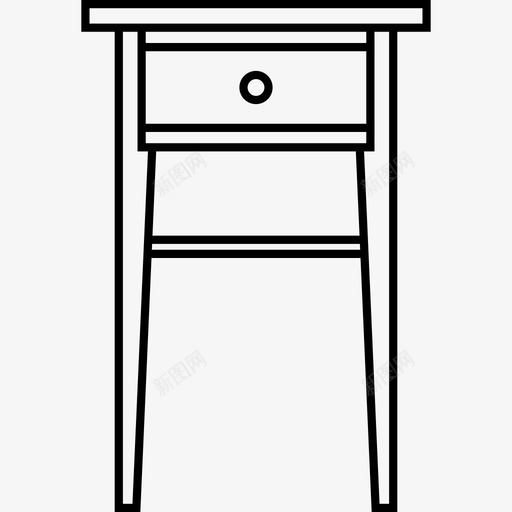 床头柜现代家具图标svg_新图网 https://ixintu.com 床头柜 现代家具