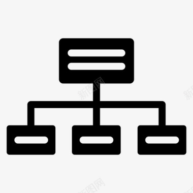 组织结构连接网络图标图标