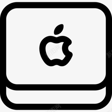 MacMini苹果设备线性图标图标