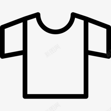 衬衫时尚线性洗衣符号图标图标