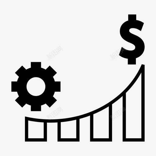 利润优势利益图标svg_新图网 https://ixintu.com 优势 利润 利益 回报 收益 银行