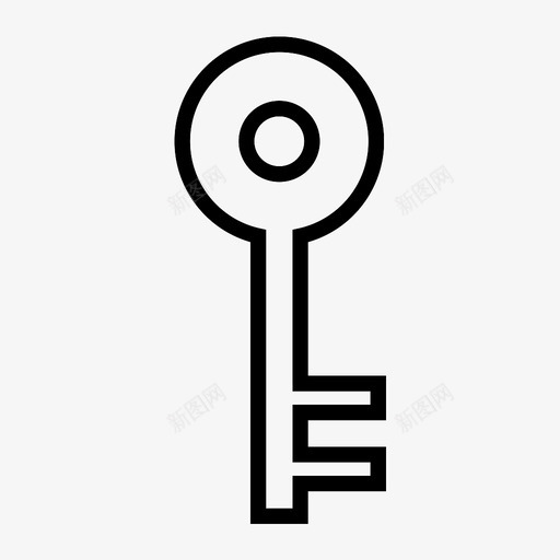 钥匙房主锁图标svg_新图网 https://ixintu.com 房主 购买 钥匙 锁