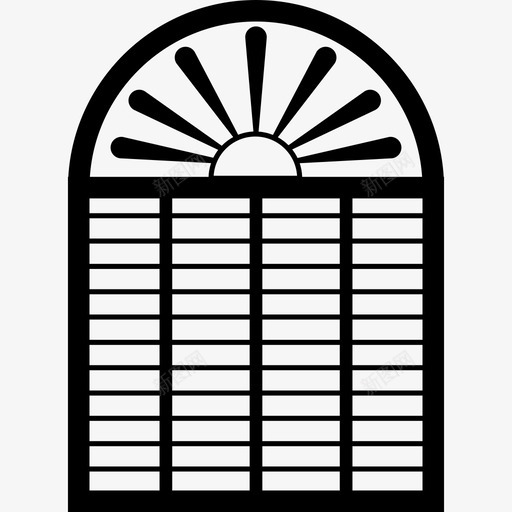 窗户建筑物窗户和阳台图标svg_新图网 https://ixintu.com 建筑物 窗户 窗户和阳台