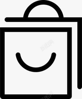 购物袋商业购物者图标图标
