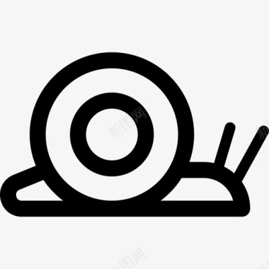 蜗牛速度计和时间线性的图标图标