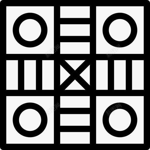公园棋盘游戏线直线型图标svg_新图网 https://ixintu.com 公园 棋盘游戏线 直线型