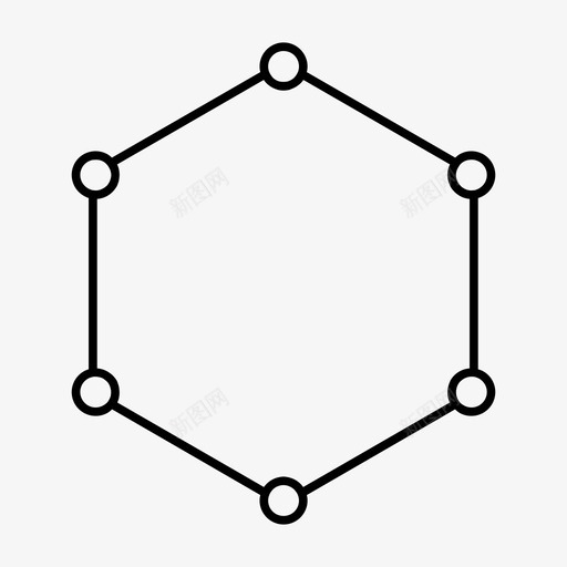 六边形几何多边形图标svg_新图网 https://ixintu.com 六边形 几何 多边形