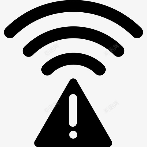Wifi通知技术无线网络图标svg_新图网 https://ixintu.com Wifi通知 技术 无线网络