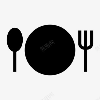 餐厅咖啡厅晚餐图标图标
