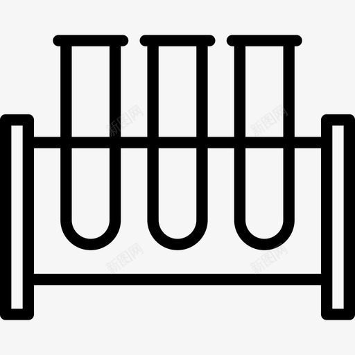 试管架实验室设备线性图标svg_新图网 https://ixintu.com 实验室设备 线性 试管架