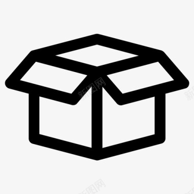 包装箱子交货图标图标