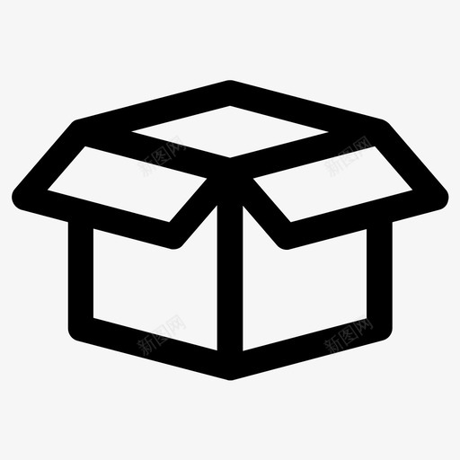 包装箱子交货图标svg_新图网 https://ixintu.com 交货 包装 包裹箱 箱子 装运