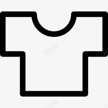 衬衫最小通用主题线性图标图标