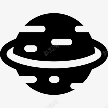 土星自然太空科幻图标图标