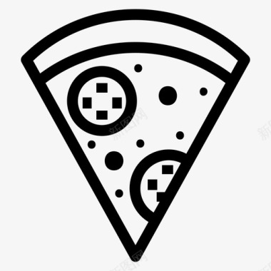 披萨片烘焙食品图标图标