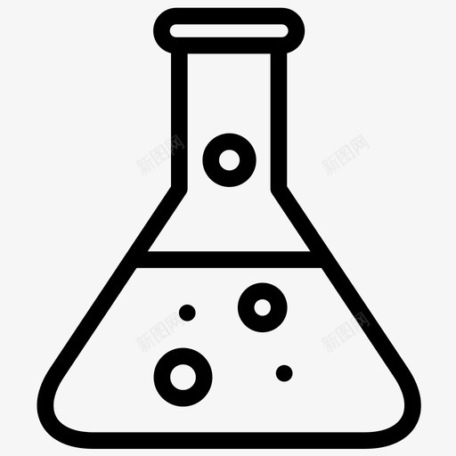 锥形瓶化学教育图标svg_新图网 https://ixintu.com 化学 教育 教育大纲 液体 科学 锥形瓶