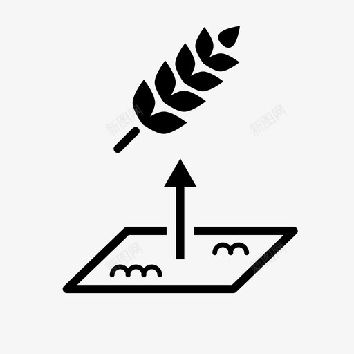 小麦产量收成作物产量图标svg_新图网 https://ixintu.com 作物产量 小麦产量 收成