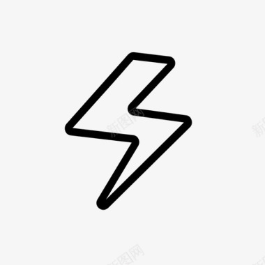 闪电电能图标图标