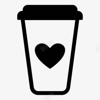 咖啡杯饮料一次性图标图标