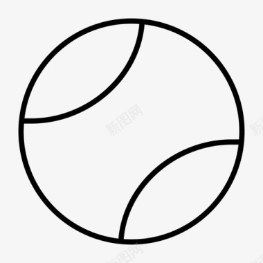 网球发球形状图标图标