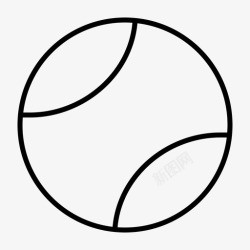 网球发球网球发球形状图标高清图片