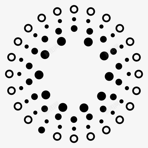 半色调圆框圆点图标svg_新图网 https://ixintu.com 半色调圆框 圆点