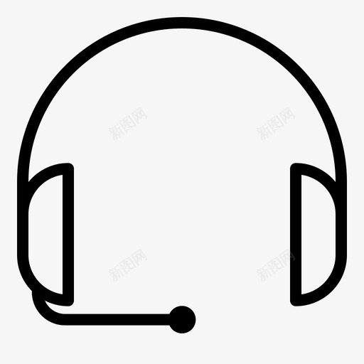 耳机游戏游戏装备图标svg_新图网 https://ixintu.com 游戏 游戏装备 耳机