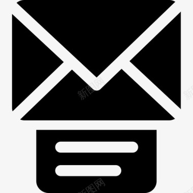 打印电子邮件界面电子邮件和收件箱图标图标