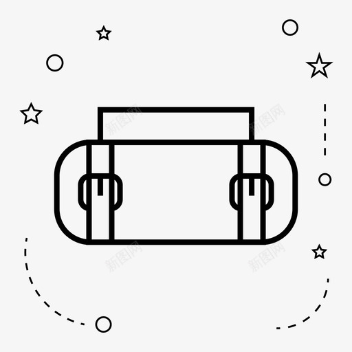 行李袋军用包行李图标svg_新图网 https://ixintu.com 军用包 帆布 行李 行李袋