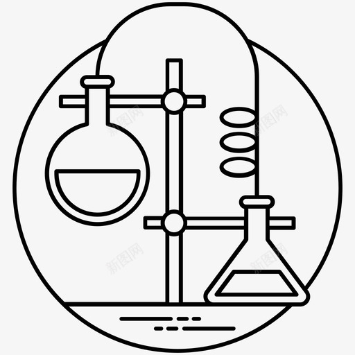 测试瓶化学实验化学反应图标svg_新图网 https://ixintu.com 化学反应 化学实验 化学实验室 实验室研究 测试瓶 科学技术线图标