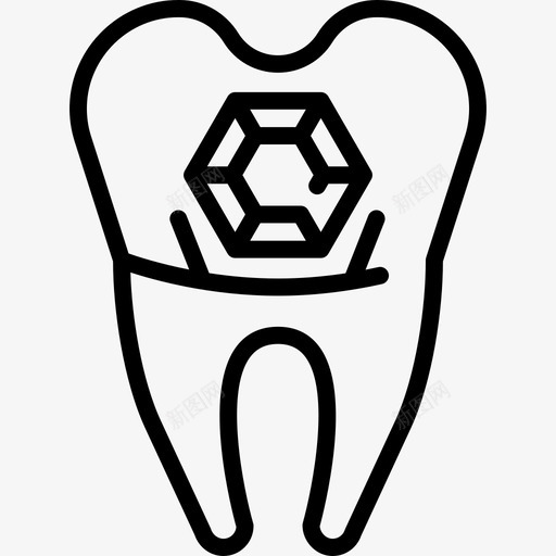 有钻石医疗牙医工具和牙齿的牙齿图标svg_新图网 https://ixintu.com 医疗 有钻石 牙医工具和牙齿的牙齿